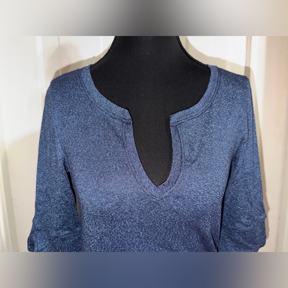 NWT Women’s Michael Stars one size (medium) Deep Blue Blouse, shirt, top - Picture 2 of 6